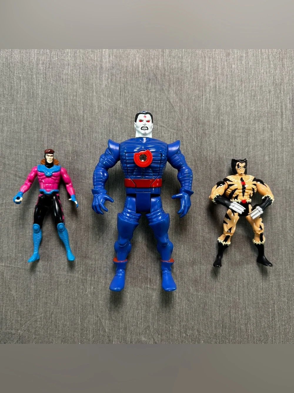 Vintage X-Men Action Figures Lot Toy Biz 1990s Gambit Wolverine Mr Sinister
